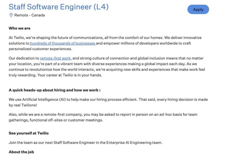 Twilio careers